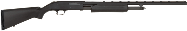 Mossberg 56436 500 All Purpose Full Size 20 Gauge Pump 3" 5+1 26" Matte Blued Vent Rib Barrel, Matte Blued Integral Scope Mount Steel Receiver, Fixed Black Synthetic Stock, Right Hand, Accu-Set Chokes