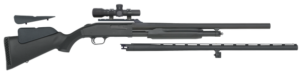 Mossberg 58244 500 Field/Deer 12 Gauge 5+1 3" 28" Vent Rib/24" Slugster Barrels, Blued Metal Finish, Synthetic Dual Comb Stock,  Includes Accu-Set Chokes & 2.5x20mm Scope