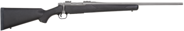Mossberg 28007 Patriot  Full Size 308 Win 5+1 22" Stainless Cerakote Fluted Barrel, Stainless Cerakote Receiver Drilled & Tapped, Black Fixed Synthetic Stock, Right Hand