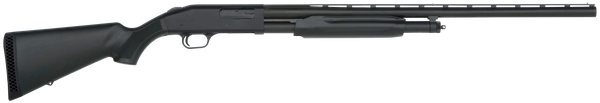 Mossberg 56420 500 All Purpose Full Size 12 Gauge Pump 3" 5+1 28" Matte Blued Vent Rib Barrel, Matte Blued Integral Scope Mount Steel Receiver, Fixed Black Synthetic Stock, Right Hand, Accu-Set Chokes