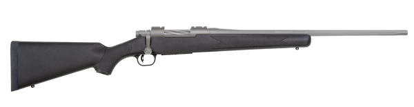 Mossberg 28260 Patriot  Full Size 350 Legend 4+1 22" Stainless Cerakote Fluted Barrel, Drilled & Tapped Stainless Cerakote Stainless Steel Receiver, Black Fixed Synthetic Stock