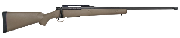 Mossberg 28170 Patriot Predator 7mm PRC 3+1 24" Matte Blued Threaded Barrel, Matte Blued Picatinny Rail Stainless Steel Receiver, Fixed Flat Dark Earth Synthetic Stock, Right Hand