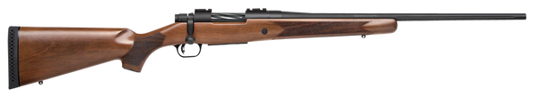 Mossberg 28137 Patriot Walnut Full Size 350 Legend 4+1 22" Matte Blued Fluted Barrel, Matte Blued Stainless Steel Receiver Drilled & Tapped, Walnut Fixed Stock, Right Hand