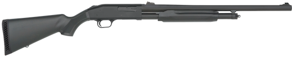 Mossberg 56424 500 Slugster 12 Gauge Pump 3" 5+1 24" Matte Blued Steel Barrel, Matte Blued Receiver, Fixed Synthetic Stock