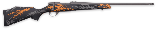 Weatherby VYH308NR2B Vanguard Compact Hunter 308 Win 5+1 20", Tungsten Gray Barrel/Rec, Black w/Gray & Orange Sponge Accents Monte Carlo Stock, Accubrake Muzzle Brake