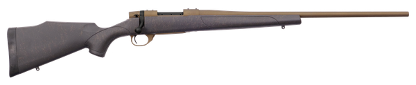 Weatherby VWB65PPR4T Vanguard Weatherguard 6.5 PRC 3+1 24" Barrel, Burnt Bronze Cerakote Metal Finish, Bronze Webbed Black Fixed Monte Carlo Stock