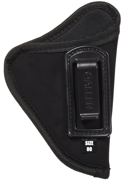Allen 44600 Inside-The-Pant Conceal Carry Holster Size 00 IWB Black Ultrasuede Fabric, Fits Small/Medium DA Revolvers, Belt Mount Clip, Right Hand