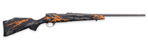 Weatherby VYH222RR2B Vanguard Hunter Compact 22-250 Rem 4+1 20" + 2" Tungsten Cerakote Threaded Barrel, Tungsten Cerakote Drilled & Tapped Receiver, Black w/Gray & Orange Accents Monte Carlo Polymer S