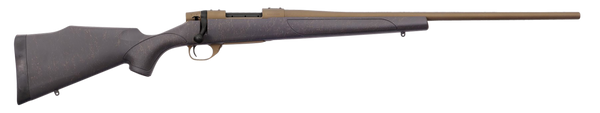 Weatherby VWB222RR4T Vanguard Weatherguard 22-250 Rem 5+1 24" Threaded, Burnt Bronze Barrel/Rec, Black with Bronze Webbing Monte Carlo Stock