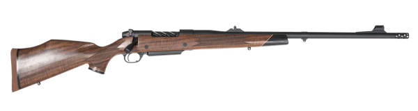 Weatherby MFT01N416WR6B Mark V Frontier Full Size 416 WBY Mag 3+1 24" + 2" Graphite Black Cerakote Threaded Barrel, Graphite Black Cerakote Steel Drilled & Tapped Receiver, Oiled Walnut Monte Carlo St