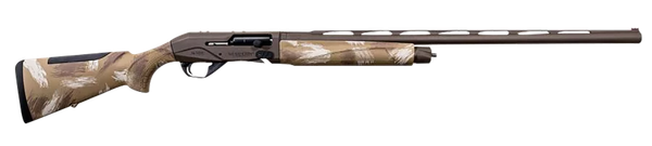 Weatherby XSL1228SMG Sorix  Full Size 12 Gauge Semi-Auto 3.50" 2+1 28" Burnt Bronze Cerakote Vent Rib Barrel & Drilled & Tapped Steel Receiver, Slough Camo Synthetic Stock w/Adj Shim, Ambidextrous
