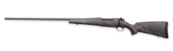 Weatherby MBC20N338WL6B Mark V Backcountry 2.0 338 WBY RPM 4+1 24" + 2" Patriot Brown Cerakote Fluted Threaded Barrel, Steel Drilled & Tapped Receiver, Black w/Brown Accents Fixed Peak 44 Blacktooth C