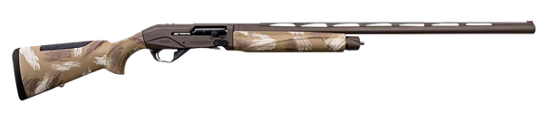 Weatherby XSL2028MAG Sorix  Full Size 20 Gauge Semi-Auto 3" 2+1 28" Burnt Bronze Cerakote Vent Rib Barrel & Drilled & Tapped Steel Receiver, Slough Camo Synthetic Stock w/Adj Shim, Ambidextrous