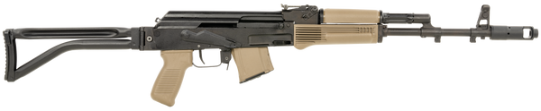 Arsenal SAM7SF-84EFDEM SAM7SF 84E 7.62x39mm 16.33" 10+1, Black Rec, Folding Stock, FDE Polymer Grip/Handguard, Muzzle Brake, Ambi Safety, Adj. Sights, Enhanced FCG