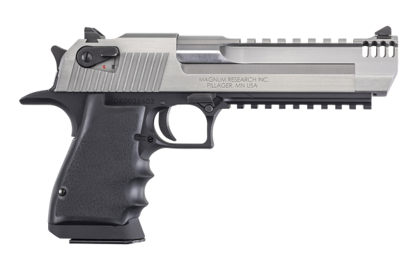 Magnum Research DE44ASIMB Desert Eagle Mark XIX L6 44 Rem Mag 6" 8+1 Black Hardcoat Anodized Aluminum Frame Stainless Steel Slide Black Polymer Grip
