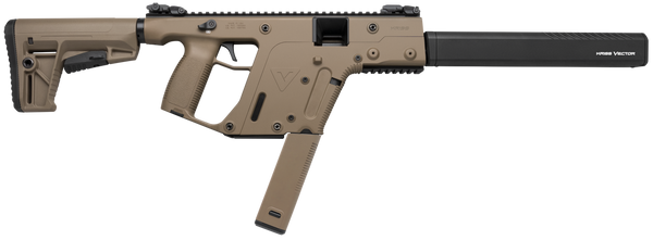 Kriss USA KV45CFD20 Vector CRB G2 45 ACP 30+1 16" Black Nitride Threaded Barrel, Flat Dark Earth Picatinny Rail Aluminum Receiver, FDE Synthetic 6 Position Stock & Polymer Grip