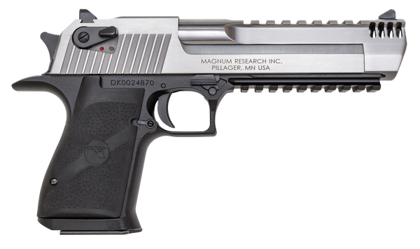 Magnum Research DE50ASIMB Desert Eagle Mark XIX L6 50 AE 6" 7+1 Black Hardcoat Anodized Aluminum Frame Stainless Steel Slide Black Polymer Grip
