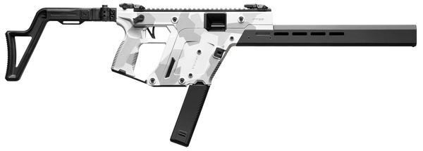 Kriss USA KV103CAD00 Vector CRB Gen3 10mm Auto 33+1 16" Black Nitride Threaded Barrel, Arctic Delta Cerakote Receiver w/Picatinny Rail, M-LOK Handguard, Adjustable Folding Black Stock, White Polymer G