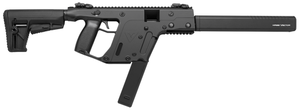 Kriss USA KV45CBL20 Vector CRB Gen2 45 ACP 30+1 16" Black Chrome Moly Barrel, Black Polymer Receiver, Black Synthetic 6 Position Collapsible Stock, Black Polymer Grip, Glock Compatible