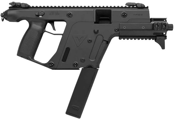 Kriss USA KV10PBL30 Vector SDP Enhanced G2 10mm Auto 33+1 6.50" Black Nitride Threaded Barrel, Black Picatinny Rail Top & Bottom, MK5M Modular Rail