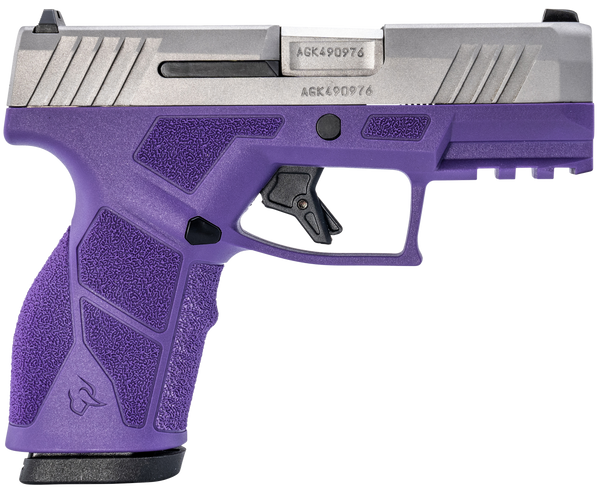Taurus 1-GX2939DP-10 GX2  9mm Luger 10+1 3.37" Matte Stainless Steel Barrel, Matte Serrated Stainless Steel Slide, Dark Purple Polymer Frame w/Picatinny Rail, Polymer Grip