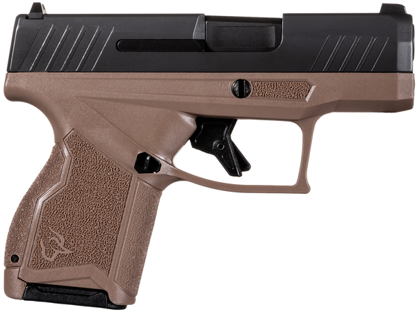 Taurus 1-GX4M931-B GX4  Micro-Compact Frame 9mm Luger 11+1 3.06" Satin Black DLC Stainless Steel Barrel Black Alloy Steel Serrated Slide Brown Stainless Steel Frame Textured Grip
