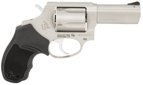 Taurus 2-605P39 605 T.O.R.O. Small Frame 38 Special +P/357 Mag 5 Shot 3" Stainless Steel Barrel, Frame & Cylinder, Black Rubber Grip, Transfer Bar Safety, Optic Mount For Micro Red Dot