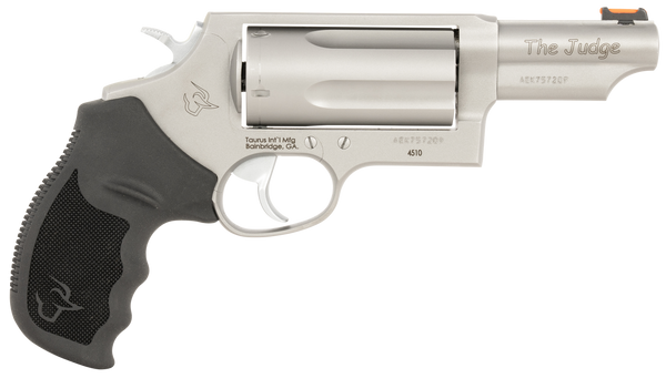 Taurus 24410P39T Judge T.O.R.O. Compact Frame 45 Colt (Long Colt)/410 Gauge 5rd 3" Matte Stainless Steel Barrel, Cylinder & Frame, Black Rubber Grip, Transfer Bar Safety, Exposed Hammer, Optics Ready