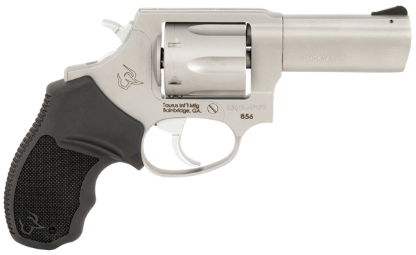 Taurus 2-856P39 856 T.O.R.O. Small 38 Special +P 6 Shot 3" Matte Stainless Steel Barrel, Cylinder & Frame, Black Rubber Grip, Transfer Bar Safety, Exposed Hammer