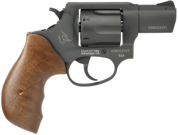Taurus 2-85621TW 856 *CA Compliant Small 38 Special 6 Shot 2" Matte Black Carbon Steel Barrel, Cylinder & Frame, Black Grip, Transfer Bar Safety, Exposed Hammer