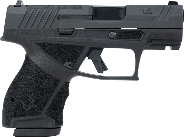 Taurus 1-TX9SC431 TX 9  Sub-Compact Frame 9mm Luger 13+1 3.40" Black Black Nitride Alloy Steel Optic Ready/Serrated Slide Black Stainless Steel Frame w/Picatinny Rail Interchangeable Backstrap Grip