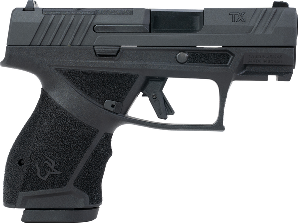 Taurus 1-TX9SC431 TX 9  Sub-Compact Frame 9mm Luger 13+1 3.40" Black Black Nitride Alloy Steel Optic Ready/Serrated Slide Black Stainless Steel Frame w/Picatinny Rail Interchangeable Backstrap Grip