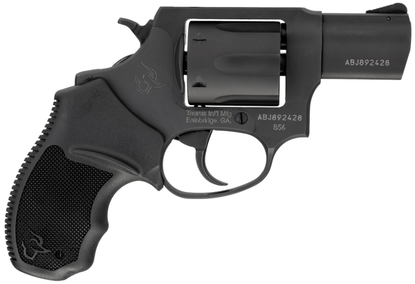 Taurus 2-85621-MA 856 *MA Compliant Small 38 Special +P 6 Shot 2" Matte Black Alloy Steel Barrel, Cylinder & Frame, Black Rubber Grips, Transfer Bar Safety, Exposed Hammer