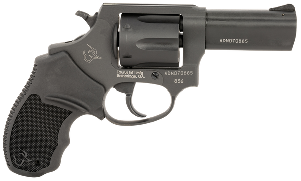 Taurus 2-856P31 856 T.O.R.O. Small 38 Special +P 6 Shot 3" Matte Black Stainless Steel Barrel, Cylinder & Frame, Black Rubber Grip, Transfer Bar Safety, Exposed Hammer