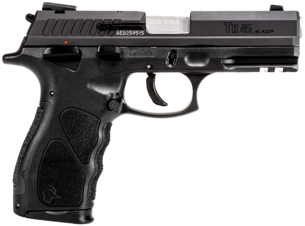 Taurus 1TH45041 TH  Full Size 45 ACP 13+1 4.27" Matte Stainless Steel Barrel, Matte Black Serrated Slide, Black Polymer Frame w/Picatinny Rail, Black Interchangeable Backstrap Grip Right Hand