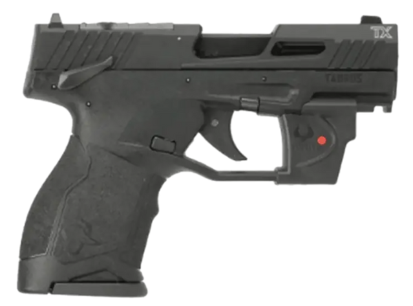 Taurus 1-TX22131VL TX22C  Compact Frame 22 LR 13+1 SAO 3.60" Matte Black Steel Threaded Barrel, Black Anodized Optic Ready/Serrated Slide, Black Polymer Frame w/Picatinny Rail, Viridian Laser