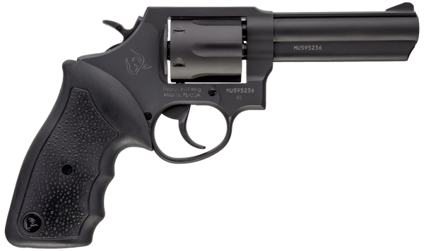 Taurus 2-650041 65  Medium 357 Mag/38 Special +P 6 Shot 4" Matte Black Oxide Barrel, Cylinder & Frame, Black Finger Grooved Rubber Grip, Transfer Bar Safety, Exposed Hammer
