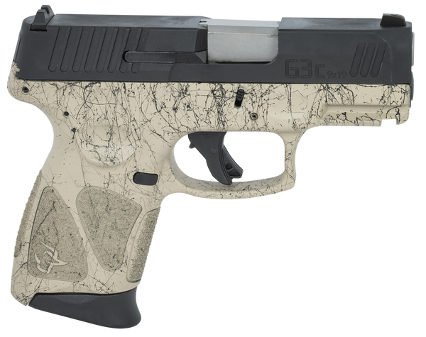 Taurus 1-G3C931-SP3 G3c  9mm Luger Caliber with 3.20" Barrel, 12+1 Capacity, Matte Black Tenifer Steel Slide, & Flat Dark Earth with Black Splatter Polymer Frame/Grip Includes 3 Mags