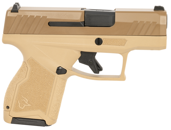 Taurus 1GX4M931ET GX4  Micro-Compact 9mm Luger 11+1 3.06" Black Barrel, Tan Cerakote Serrated Slide, Coyote Tan Stainless Steel Frame
