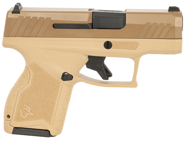 Taurus 1GX4M931ET GX4  Micro-Compact 9mm Luger 11+1 3.06" Black Barrel, Tan Cerakote Serrated Slide, Coyote Tan Stainless Steel Frame
