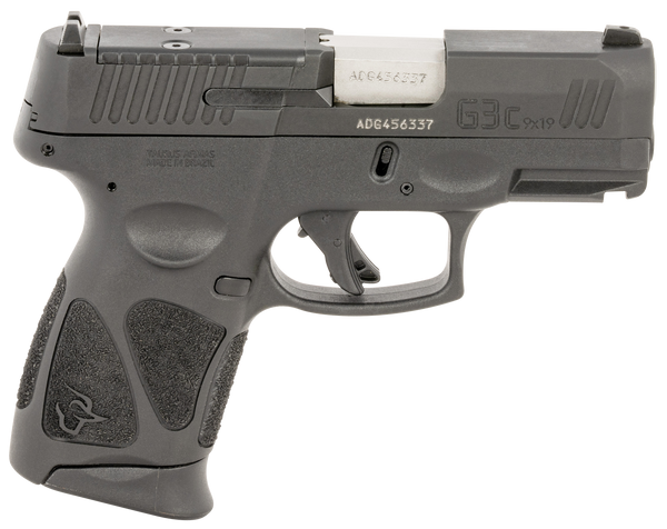 Taurus 1G3CP9312X12 G3C  9mm Luger 12+1 3.26" Matte Stainless Steel Barrel, Matte Black Tenifer Optic Cut/Serrated Slide, Black Polymer Frame w/Picatinny Rail, Black Polymer Grips