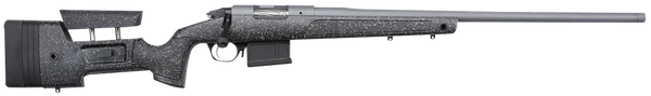 Bergara Rifles BPR2065MC Premier HMR Pro 6.5 Creedmoor 5+1 24" Threaded Barrel, Tactical Gray Cerakote,  Black with Gray Fleck Stock