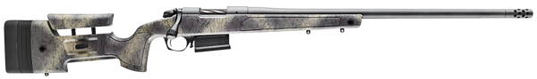 Bergara Rifles B14SM359CF B-14 HMR Carbon Wilderness 6.5 PRC 3+1 24" Carbon Fiber Wrapped Barrel, Woodland Camo Molded with Mini-Chassis Stock, Right Hand