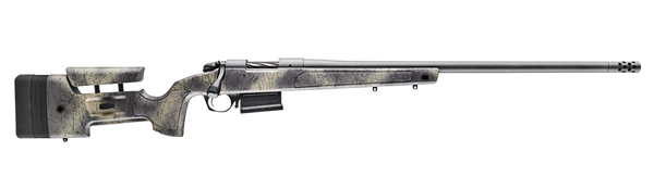 Bergara Rifles B14LM357 B-14 Wilderness HMR 7mm Rem Mag 5+1 24" Threaded, Sniper Gray Cerakote Barrel/Rec, Adj. SoftTouch Woodland Camo Stock with Mini-Chassis, Omni Muzzle Brake