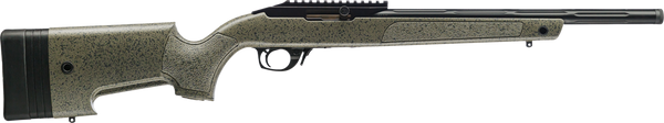 Bergara Rifles BXR001 BXR  22 LR 10+1 16.50" Matte Blued Fluted Chromoly Steel Barrel, Matte Blued Aluminum Receiver, Black Speckled Green Synthetic Stock, Right Hand
