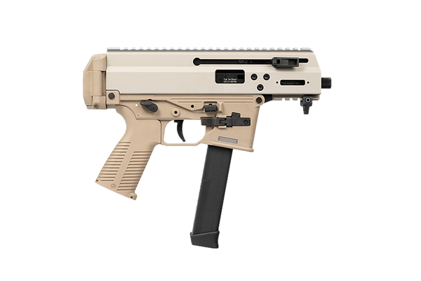 B&T Firearms BT-36045-G-CT APC 9K Pro 9mm Luger 33+1 25.50" Black Barrel, M-LOK Handguard, Coyote Tan Cerakote Picatinny Rail Receiver, M4 Compatible Grip