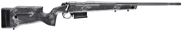 Bergara Rifles B14LM751 B-14 Crest 300 Win Mag 5+1 22" Fluted/Threaded, Sniper Gray Cerakote Barrel/Rec, Monte Carlo Carbon Fiber Stock with Black & Gray Splatter, Omni Muzzle Brake