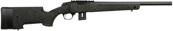 Bergara Rifles BMR009 BMR-X  22 WMR 10+1 18" Blued Heavy Threaded Barrel, Blued Picatinny Rail Receiver, Adj LOP Green w/Black Webbing Synthetic Stock