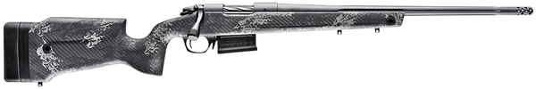 Bergara Rifles B14S751 B-14 Crest 308 Win 3+1 20" Fluted/Threaded, Sniper Gray Cerakote Barrel/Rec, Monte Carlo Carbon Fiber Stock with Black & Gray Splatter, Omni Muzzle Brake