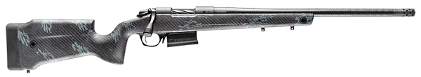 Bergara Rifles B14S752CF B-14 Crest 6.5 Creedmoor 5+1 20" Sniper Gray Cerakote #5 Contour Threaded Barrel, Sniper Gray Cerakote Steel Receiver, Black & Gray Sponge Fixed Carbon Fiber Stock